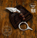 IMPACT CUTLERY CUSTOM D2 MINIATURE KARAMBIT KNIFE