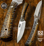 'The Pinecone Hunter' Custom Bushcraft Skinning Knife, UK Knife store