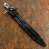 High Quality veg tan cow hide leather sheath