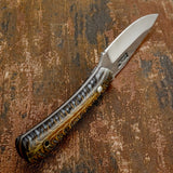 The ergonomic contour of the handle provides a comfortable grip and balanced control, making it well suited for hunting and outdoor tasks.
