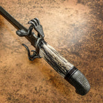 IMPACT CUTLERY RARE CUSTOM DAMASCUS DAGGER KNIFE STAG ANTLER