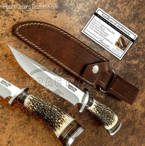 UK custom knife, Stag Antler