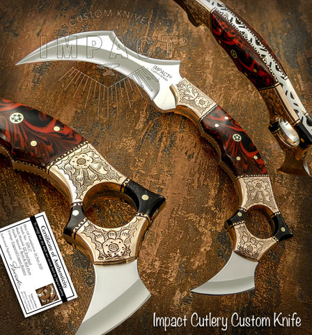 UK CUSTOM ART KARAMBIT KNIFE