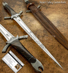 IMPACT CUTLERY RARE CUSTOM D2 MASSIVE  SWORD BURL WOOD HANDLE