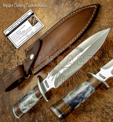 IMPACT CUTLERY RARE CUSTOM D2 DAGGER KNIFE