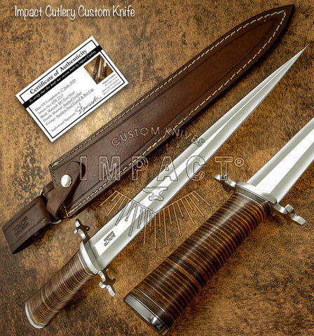 IMPACT CUTLERY RARE CUSTOM D2 DAGGER KNIFE