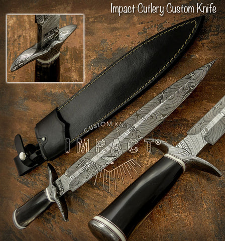 UK custom damascus dagger