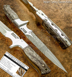 IMPACT CUTLERY RARE CUSTOM D2 FULL TANG BOOT KNIFE DAGGER