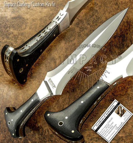 IMPACT CUTLERY RARE CUSTOM D2 BOOT KNIFE DAGGER