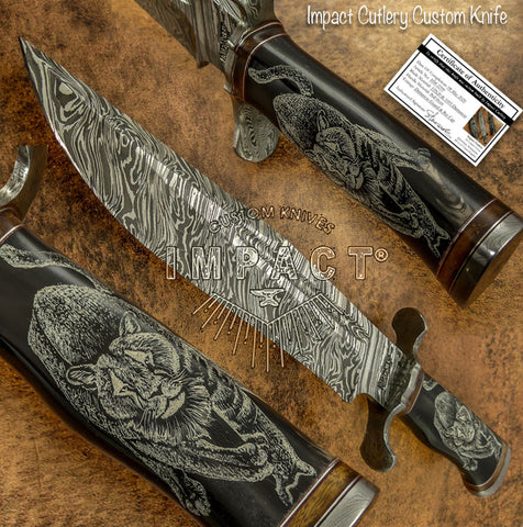 UK CUSTOM SCRIMSHAW KNIFE