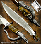 UK custom D-Guard Sasquatch Bowie, Stag Antler