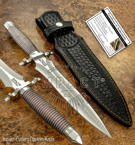 IMPACT CUTLERY RARE CUSTOM D2 TOOL STEEL ART DAGGER KNIFE