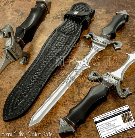 IMPACT CUTLERY RARE CUSTOM D2 TOOL STEEL KNIFE DAGGER KNIFE