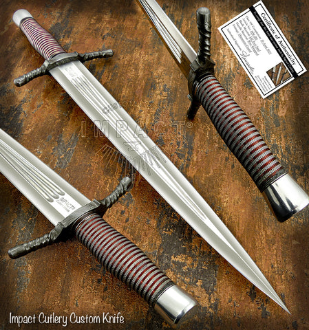 UK Custom Sword, Blood Grooved, Wire Wrapped