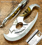 IMPACT CUTLERY RARE CUSTOM D2 TOMAHAWK AXE HATCHET KNIFE