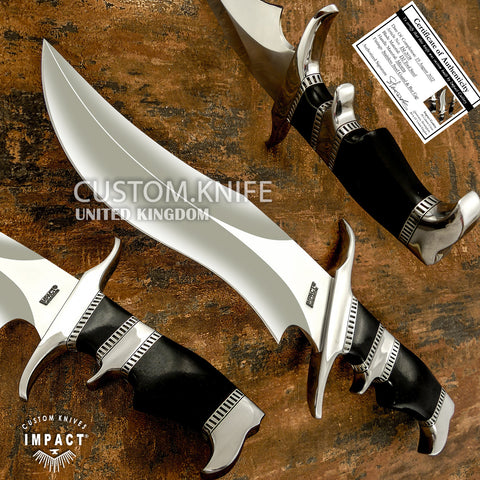 Buy UK Handmade Knife, UK Custom Knife, UK Hand made Knife, Hunting Knife, Dagger, Sword, Pocket Knife, Folding Knife, Chef Knife, Tracker, Survival knife, Bespoke, Kitchen Knife, Cleaver Knife, Bush craft, Axes, Hatchets, Matchets, Stag Bowie, Antler,Khukri, Kukri