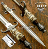 IMPACT CUTLERY UK DAGGER SWORD KNIFE STAG ANTLER