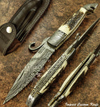 UK Folding Knife, UK Custom Folding Knife, UK Lock Knife, Stag Antler