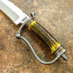 Buy UK Custom knife, Antiquated Stag Antler