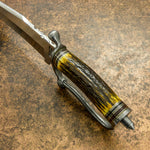 Buy UK Custom knife, Antiquated Stag Antler