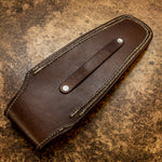 BUY UK CUSTOM LEATHER SHEATH, UK FOLDING KNIFE LEATHER SHEATH