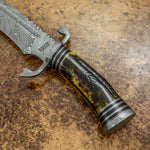 Antique Stag Antler Bowie, Buy UK Handmade Knife, UK Custom Knife, UK Hand made Knife, Hunting Knife, Dagger, Sword, Pocket Knife, Folding Knife, Chef Knife, Tracker, Survival knife, Bespoke, Kitchen Knife, Cleaver Knife, Bush craft, Axes, Hatchets, Matchets