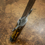 Antique Stag Antler Bowie, Buy UK Handmade Knife, UK Custom Knife, UK Hand made Knife, Hunting Knife, Dagger, Sword, Pocket Knife, Folding Knife, Chef Knife, Tracker, Survival knife, Bespoke, Kitchen Knife, Cleaver Knife, Bush craft, Axes, Hatchets, Matchets