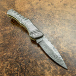 UK CUSTOM DAMASCUS KNIFE, UK CUSTOM FOLDING KNIFE, POCKET KNIFE