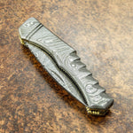 UK CUSTOM DAMASCUS KNIFE, UK CUSTOM FOLDING KNIFE, POCKET KNIFE