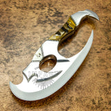 IMPACT CUTLERY RARE CUSTOM D2 TOMAHAWK AXE HATCHET KNIFE