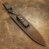 MPACT CUTLERY RARE CUSTOM FEATHER DAMASCUS DAGGER KNIFE WIRE WRAPPED HANDLE