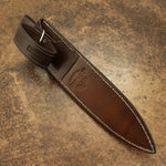 MPACT CUTLERY RARE CUSTOM FEATHER DAMASCUS DAGGER KNIFE WIRE WRAPPED HANDLE