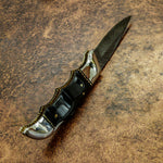 Buy UK Custom Damascus Knife, UK Folding Knife, UK Pocket Knife, UK Lock Back Knife, Bull Horn