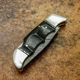 Buy UK Custom Damascus Knife, UK Folding Knife, UK Pocket Knife, UK Lock Back Knife, Bull Horn