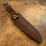 Uk custom carved leather sheath, tool, stamping, knife