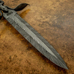 IMPACT CUTLERY CUSTOM ART DAMASCUS DAGGER
