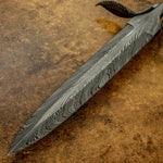 IMPACT CUTLERY CUSTOM ART DAMASCUS DAGGER