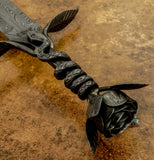 UK Custom Art Dagger, UK Custom Damascus Dagger, Full Integral Forged Damascus, Hand Forged Damascus UK