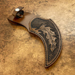 UK Custom Leather Sheath, UK Custom Karambit Leather Sheath