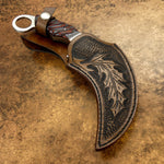 UK Custom Leather Sheath, UK Custom Karambit Leather Sheath