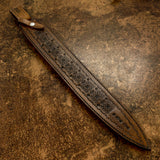 IMPACT CUTLERY RARE CUSTOM D2 SWORD BULL HORN HANDLE