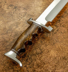 Buy UK Custom Bowie knife, Burl Wood