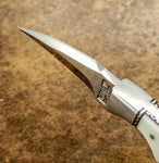 Buy UK Handmade Knife, UK Custom Knife, UK Hand made Knife, Hunting Knife, Dagger, Sword, Pocket Knife, Folding Knife, Chef Knife, Tracker, Survival knife, Bespoke, Kitchen Knife, Cleaver Knife, Bush craft, Axes, Hatchets, Matchets, Hand Forged Damascus, Acrylic Ivorite HANDLE