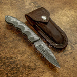 Buy UK Custom Damascus Knife, UK Folding Knife, UK Pocket Knife, UK Lock Back Knife