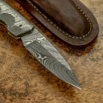 Buy UK Custom Damascus Knife, UK Folding Knife, UK Pocket Knife, UK Lock Back Knife
