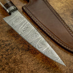 Buy UK Custom damascus chef knife, Kitchen knife, Fossilized bone