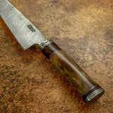 Buy UK Custom damascus chef knife, Kitchen knife, Fossilized bone