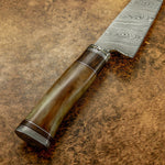 Buy UK Custom damascus chef knife, Kitchen knife, Fossilized bone