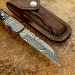 BUY UK CUSTOM FOLDING KNIFE, POCKET KNIFE, STAG ANTLER