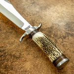 UK Custom knife, Stag antler bowie